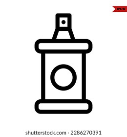 illustration of spray can line icon 