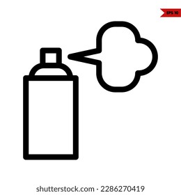 illustration of spray can line icon 