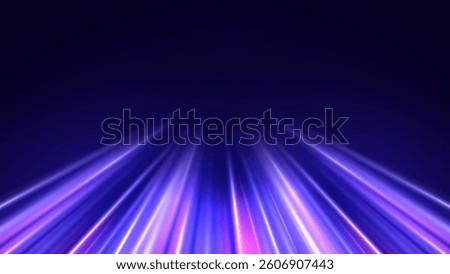 illustration of spreading lines shiny effects for ecommerce signs retail shopping. Motion light effect for banners. Curved light trail stretched upward. Fast speed car. 
