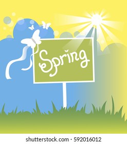 Illustration of spring