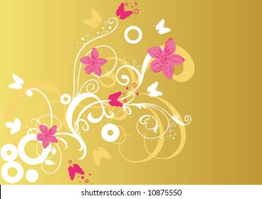 Illustration of a spring background