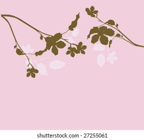 Illustration of a spring background