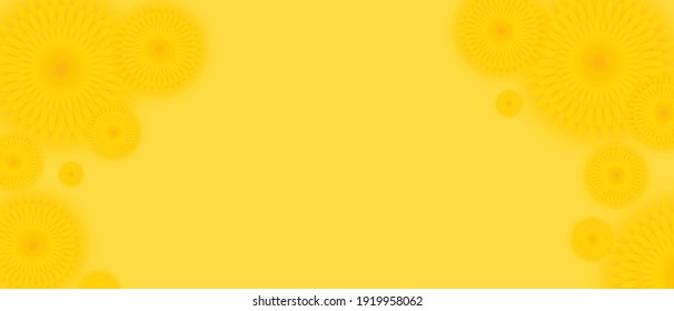 illustration of spring background with 3d flowers simple and perfet for poster, greeting card and banner