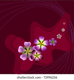 illustration of spring bouquet background