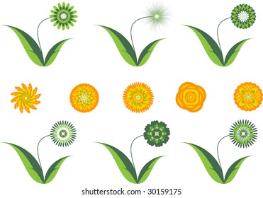 Illustration of spring flowers