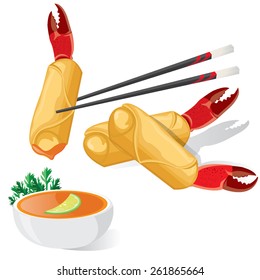 Illustration. Spring Roll.