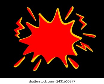 Illustration of a spurt or explosion