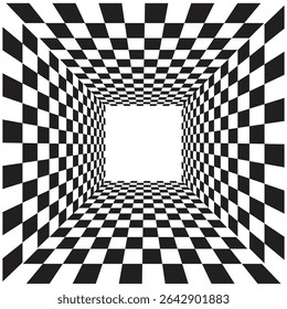 Illustration square chess board square rectangle unique design
