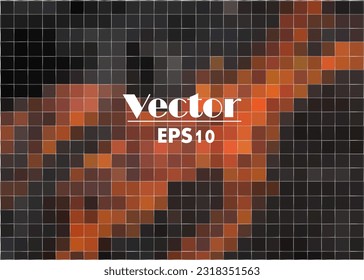 Illustration. Viereckige quadratische Hintergrundzeichnungen in den Farbtönen Grau, Grün, Schwarz, Orange, Rosa, Violett, Beige, Rot, Braun usw.