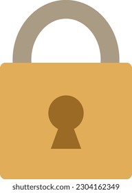 Illustration of a square key with a keyhole