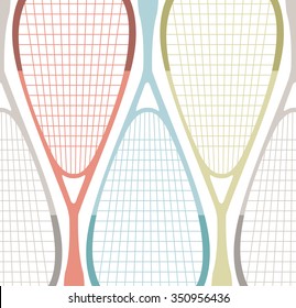 Illustration of a squash racket