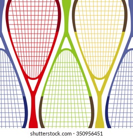 Illustration of a squash racket