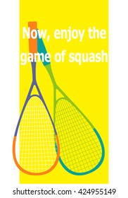 Illustration Of A Squash Racket