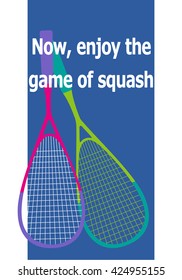 Illustration Of A Squash Racket