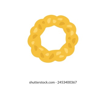 Illustration of a squid ring icon for a side dish.