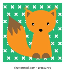 Illustration with squirrel