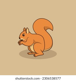 The Illustration of a Squirrel