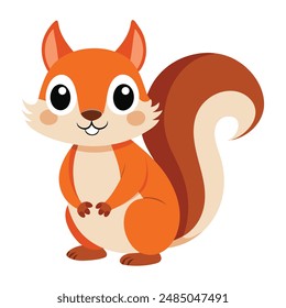 Illustration of  Squirrel animal on white