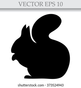 illustration with squirrels isolated