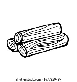 stack of firewood clipart