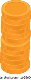 illustration for stack of gold coins