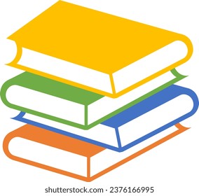 It's an illustration of stacked books