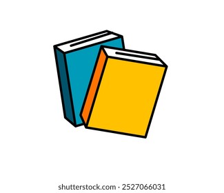 Illustration of stacked books symbolizing knowledge, education, and learning resources
