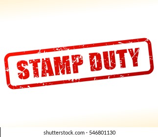 Illustration Of Stamp Duty Text 