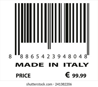 An Illustration of stamp marked Made in Italy