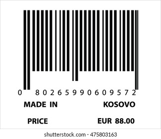 An Illustration of stamp marked Made in Kosovo