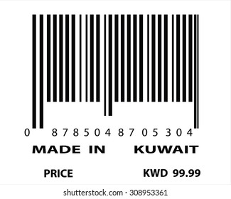 An Illustration of stamp marked Made in Kuwait