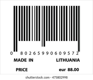 An Illustration of stamp marked Made in Lithuania