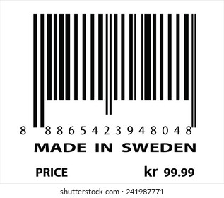 An Illustration of stamp marked Made in Sweden