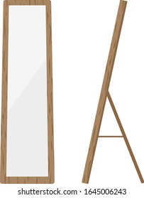 Ilustración de un espejo de pie.
Ilustración del interior.