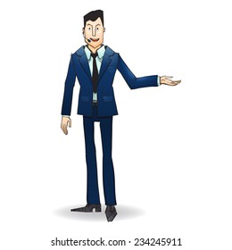 Illustration of standing Conference speaker