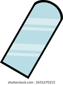 Illustration of Standing Mirror Position