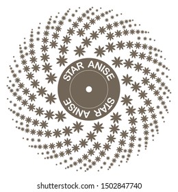 Illustration of star anise vector 