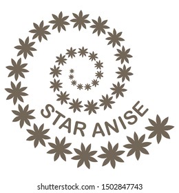 Illustration of star anise vector 