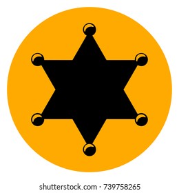 Illustration of star circle icon concept