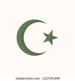 Illustration of the star and crescent symbol