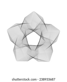 An illustration of  star with curves