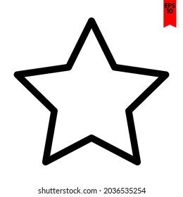 illustration of star design icon