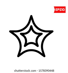 illustration of star flat icon