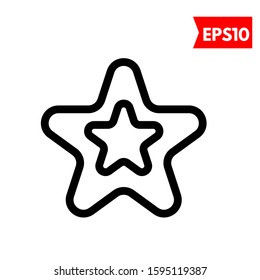 illustration of star flat icon