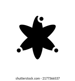 Illustration star science Icon isolated on white background logo design