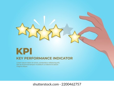 An illustration of stars performance indicator