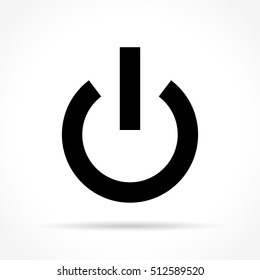 Illustration of start icon on white background