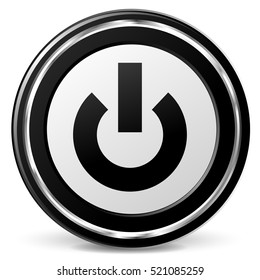 Illustration of start icon on white background