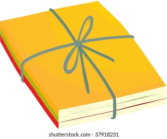 illustration of stationary on white