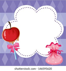 Ilustración de una papelería con dulces